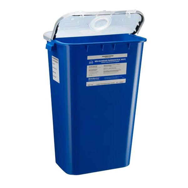 Container Trash Sentinel 11gal Plastic Blue 6/Case
